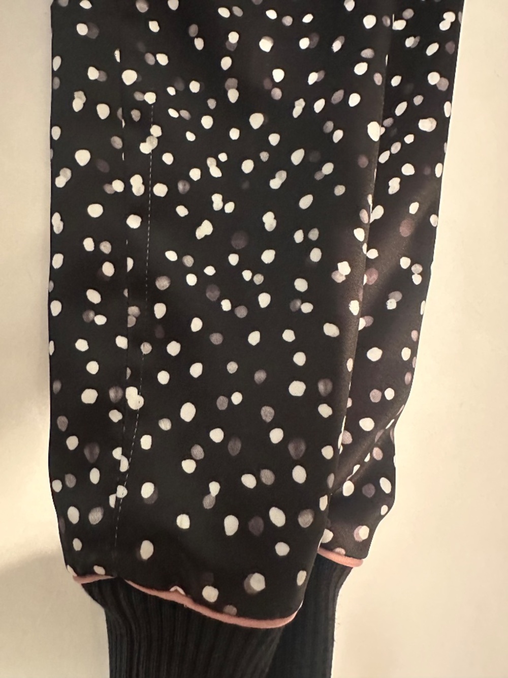bebe Black & White Patterned Bomber Jacket - Picture 7 of 8